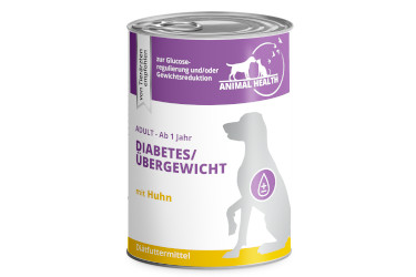 Animal Health Hund Adult Diabetes/Übergewicht 6x400g mit Huhn 
